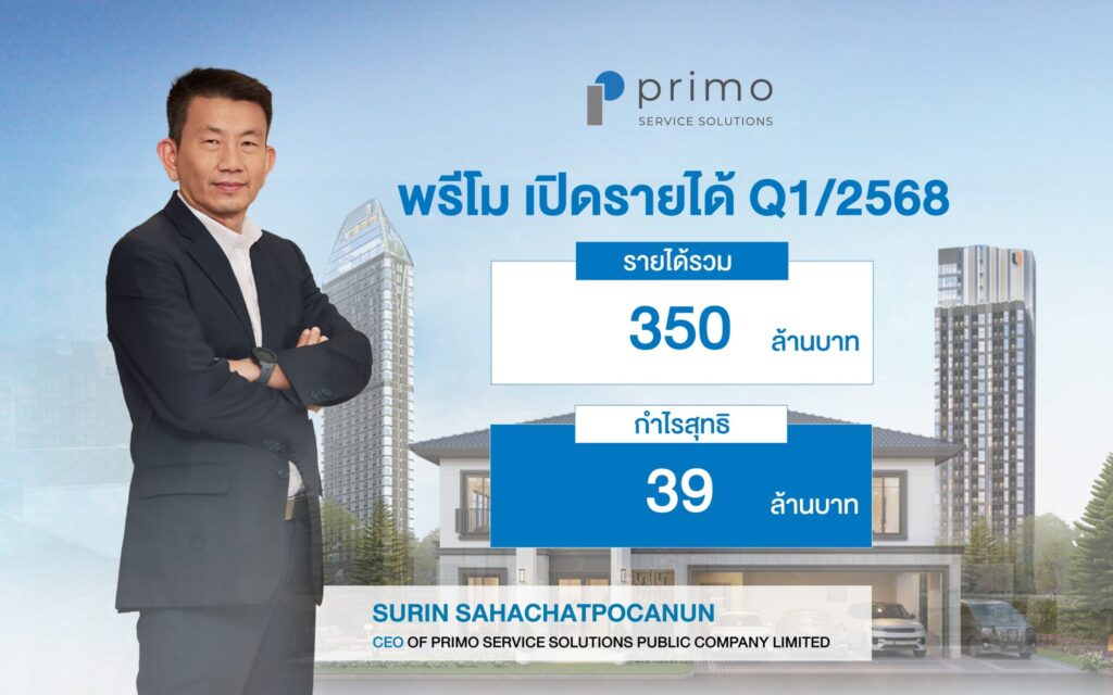 พรีโม ประกาศผลการดำเนินงาน Q1/2568